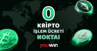 Youwin Kripto yönteminde işlem ücretine artık son